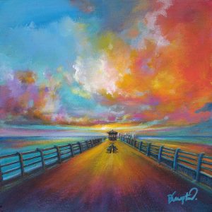 Beaumaris pier by Anglesey artist Deborah Kempton