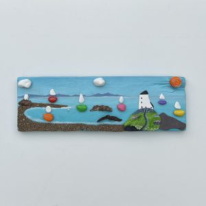 Llanddwyn island landscape pebblescape by Anglesey artist www.Deborah Kempton.co.uk