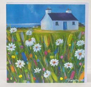 sunshine & daisies at tyn towyn cottage by anglesey artist www.deborahkempton.co.uk