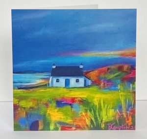 tyn towyn in the evening light by contemporary anglesey artist www.deborahkempton.co.uk