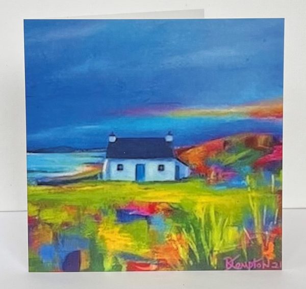 tyn towyn in the evening light by contemporary anglesey artist www.deborahkempton.co.uk