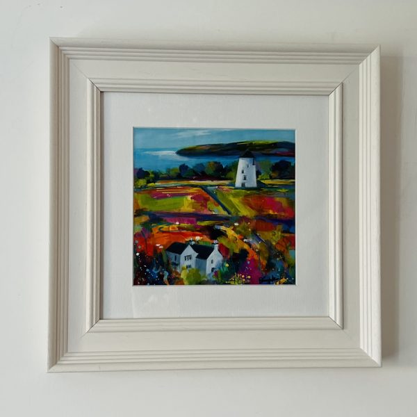 framed original of the old mill in llangoed anglesey by www.deborahkempton.co.uk