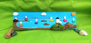 pebblescape of llanddwyn island by contemporary anglesey artist deborahkempton.co.uk