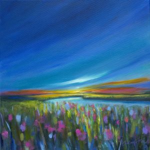 Beautiful marshes inspired by the wonderful marshes we have here on anglesey by contemporary artist www.deborahkempton.co.uk