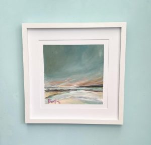 Original painting of the Straights at Friar's Bay by contemporary anglesey artist www.deborahkempton.co.uk
