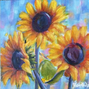 Sunflowers - Welcoming the day